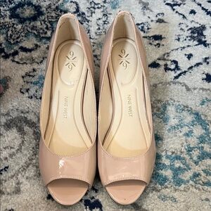 Nine West Blush Peep Toe Heels